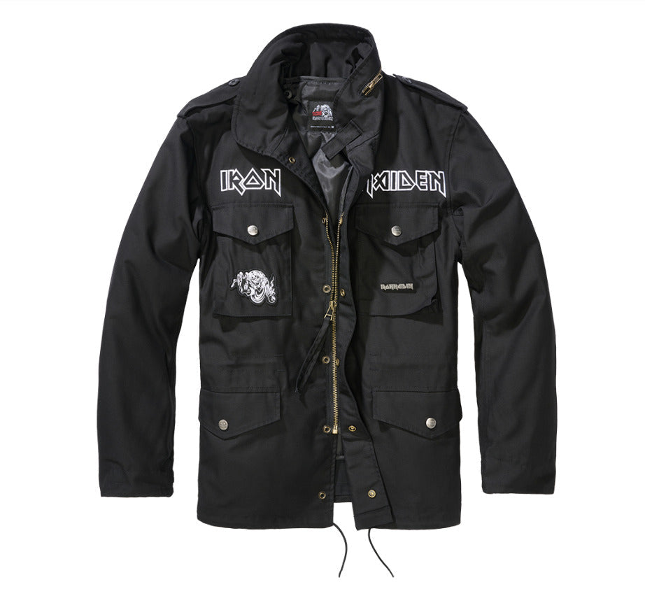 Brandit M65 Jacket Winter Army Military Stylish Zip Casual Combat Black