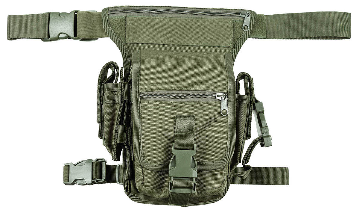 MFH Hip Bag Green Leg- and Belt Fixation