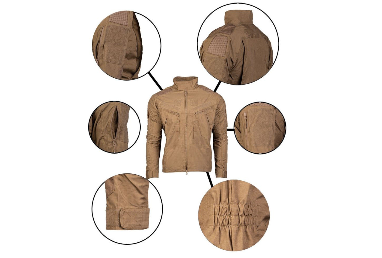 Mil-Tec Combat Jacket Chimera Coyote