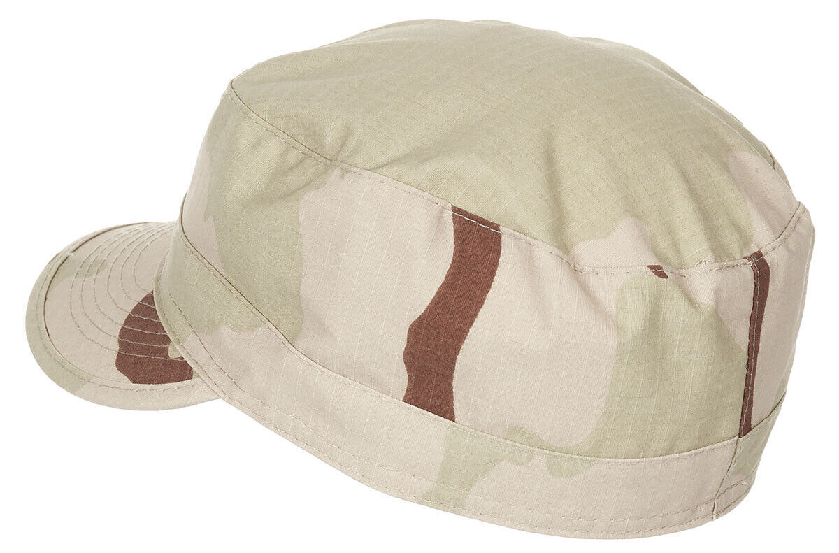 US BDU Cap American Army Style Field Hat Ripstop Military New 3 Colour Desert