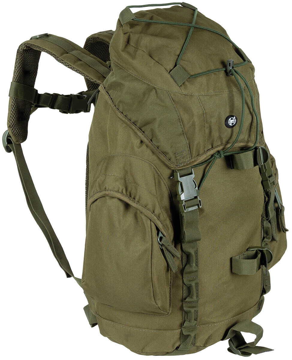 Recon II Backpack OD Green 25L Adjustable Straps Padded Back Part with Lid