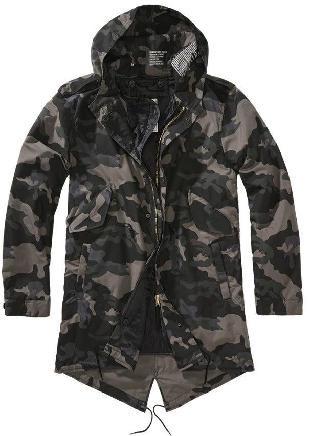 Brandit M51 US Parka Urban Lining Fishtail Mens Casual Outdoor Jacket Darkcamo
