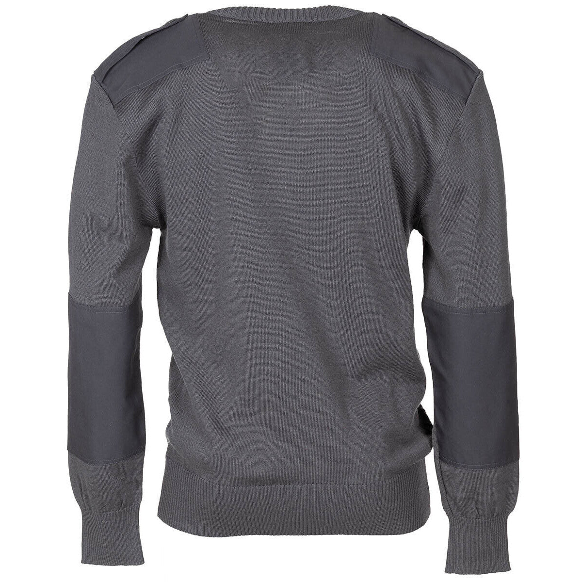 Original Austrian Army Military BH V-neck Pullover Grey 50% Wool New