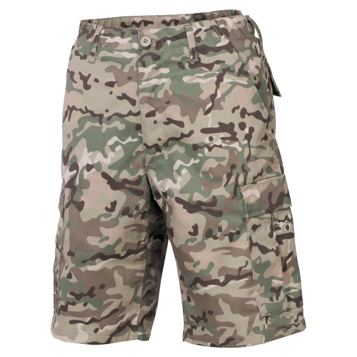 Shorts Bermuda Shorts Men's Military Army BDU Black Leg Pockets Operation Camo