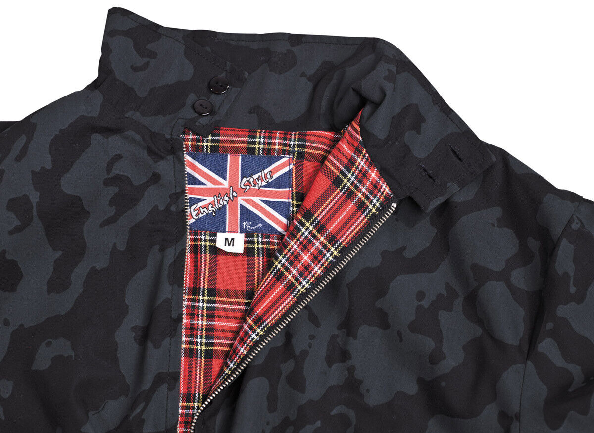Jacket Men's Military Style English Bomber Biker Night CamoHip Pockets MFH