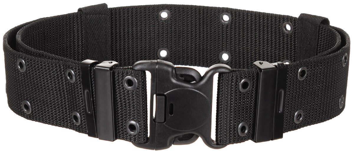 US Military Army Combat Pistol Belt Black Up To 110cm