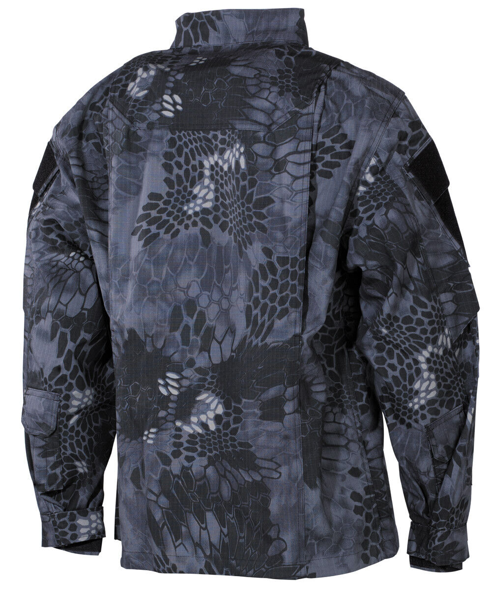 Mission Combat Jacket Ripstop ACU Military Uniform Outdoor Snake Black Cani MFH