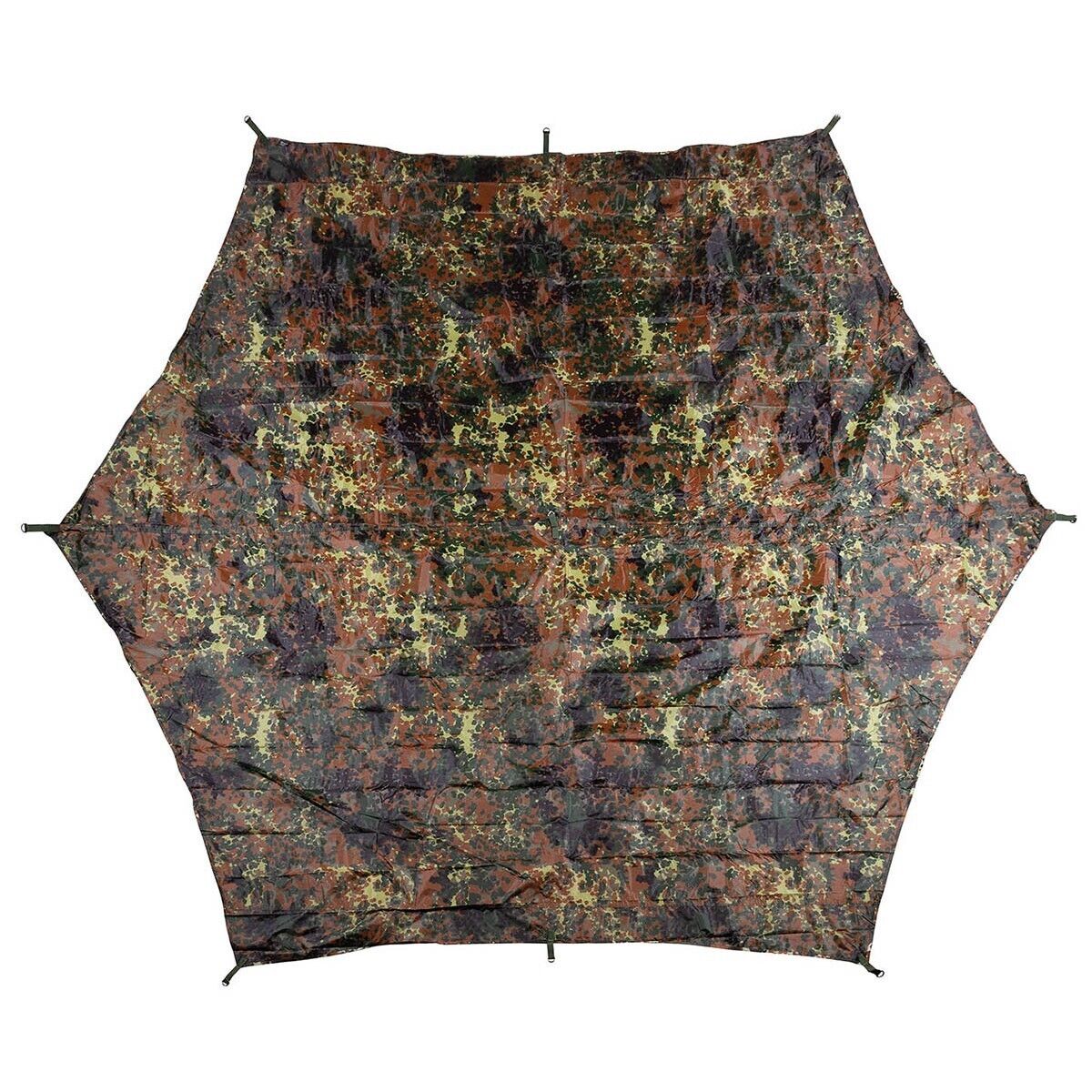 MFH Tarpaulin Hexagon-tarp Ca. 340 X310 Cm Flecktarn