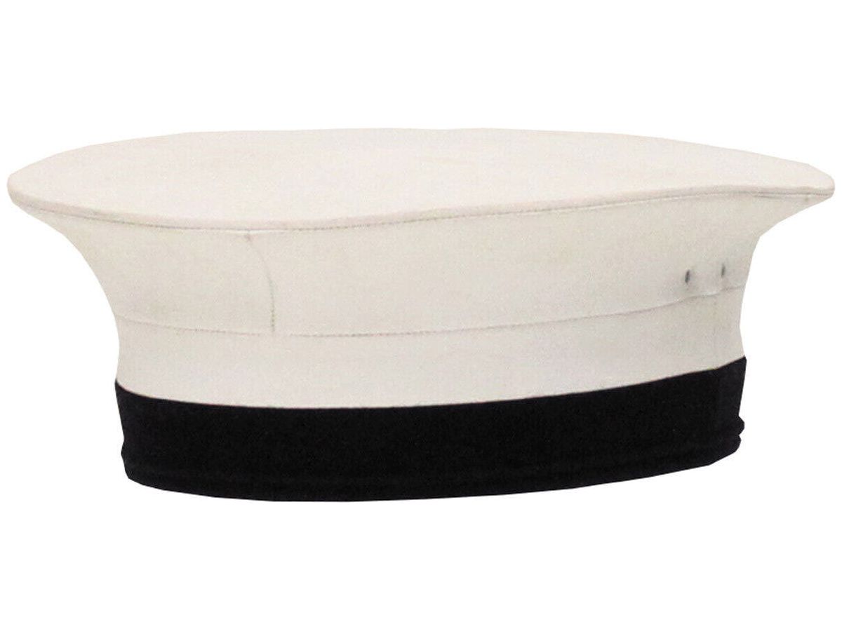 Original British Army GB Navy Hat White Cap Used Size 56 / 58
