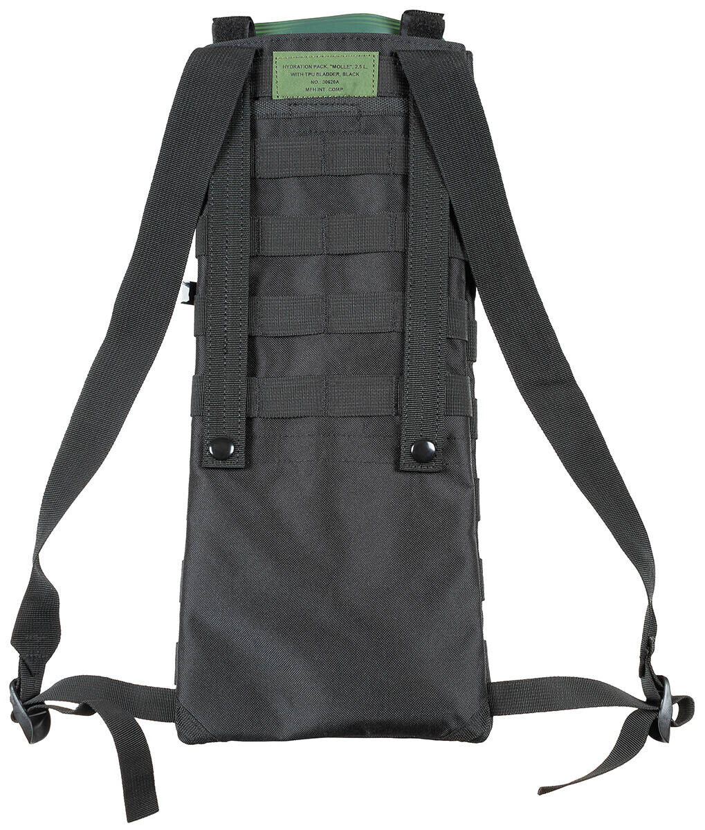 Hydration Backpack Hiking Outdoor MOLLE 2,5L With TPU Bladder Black
