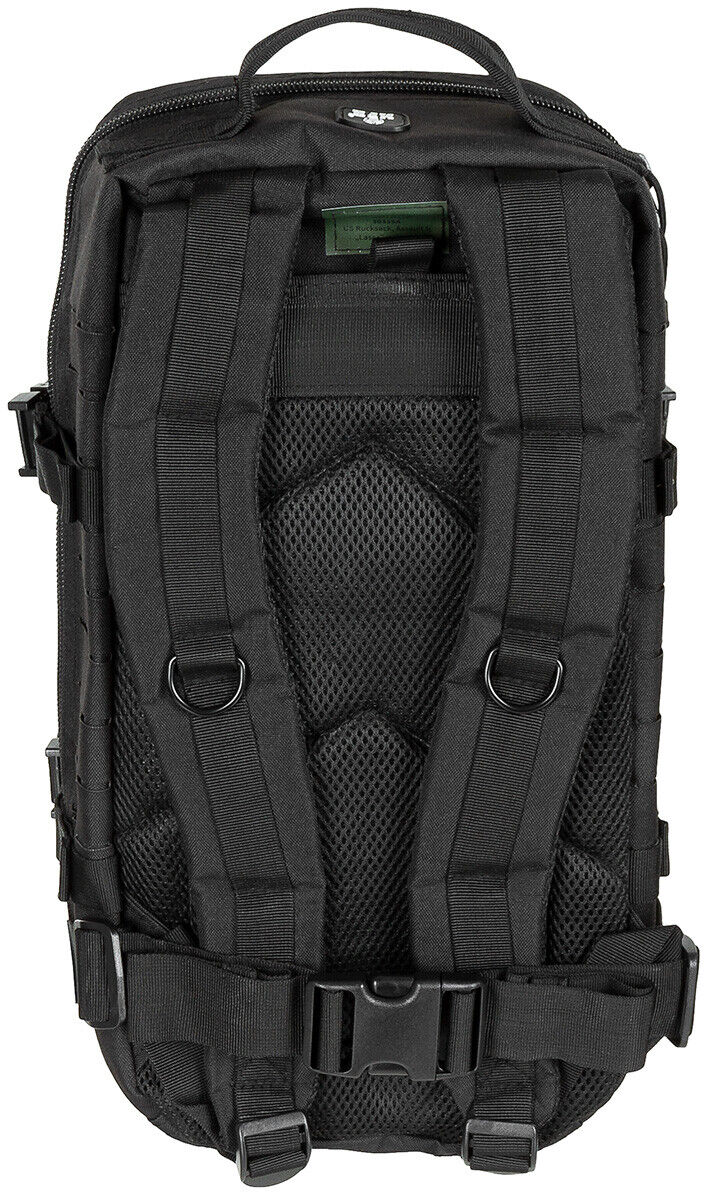 US Backpack Assault I LASER 30L Tactical Military Black MFH Army