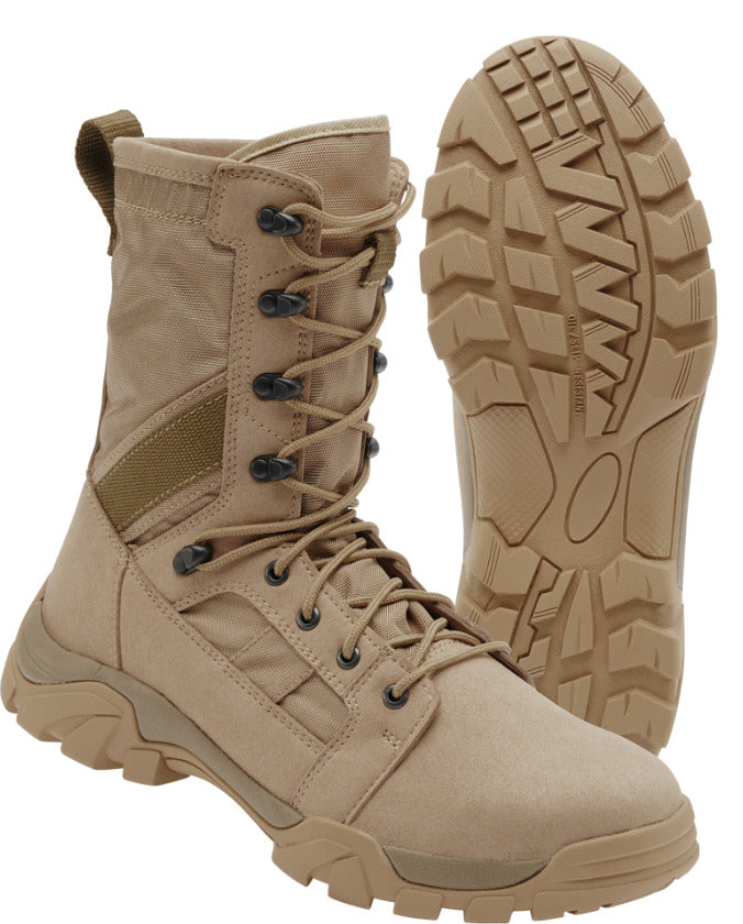 Brandit Defense Military Boots Outdoor Boots Army Combat Survival Hiking Camel