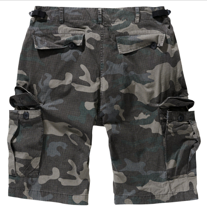 Brandit BDU Shorts Woodland Camo Combat Hiking Outdoor Summer Cotton Ripstop