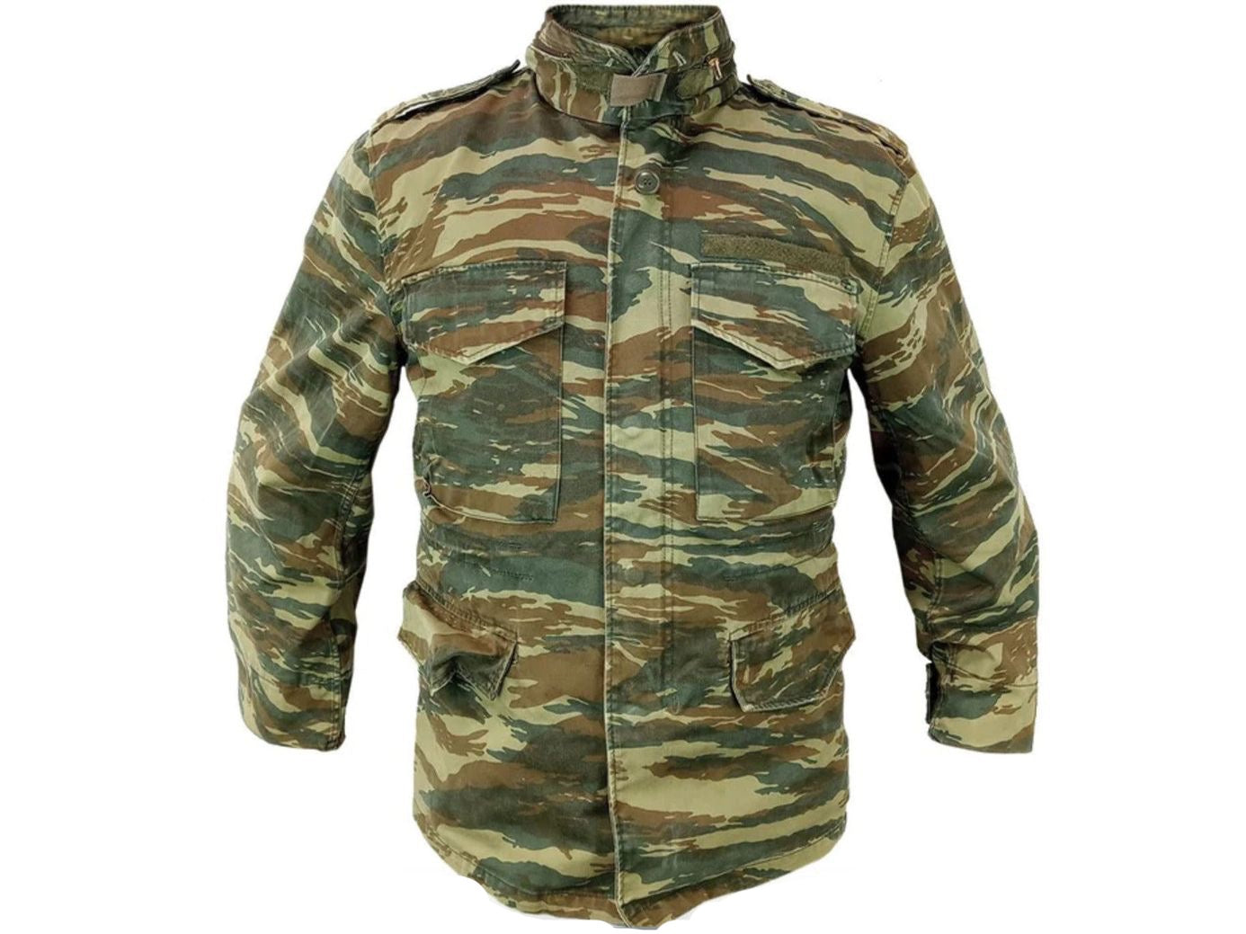 Original Greek Army Jacket Field Military Lizard Camouflage Genuine Military