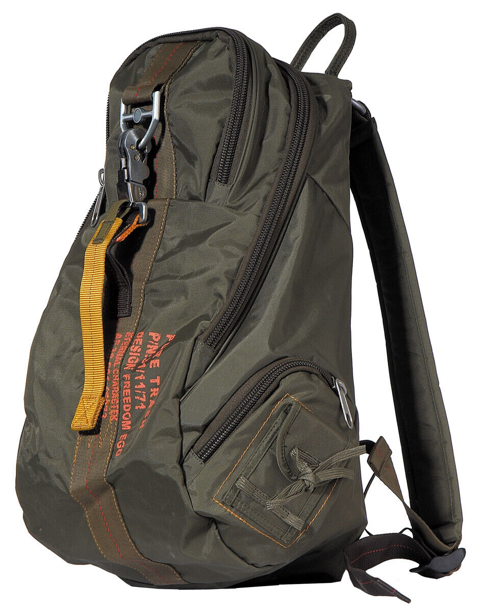 Outdoor Hiking Adjustable Backpack Small Carabiner OD Green 20L