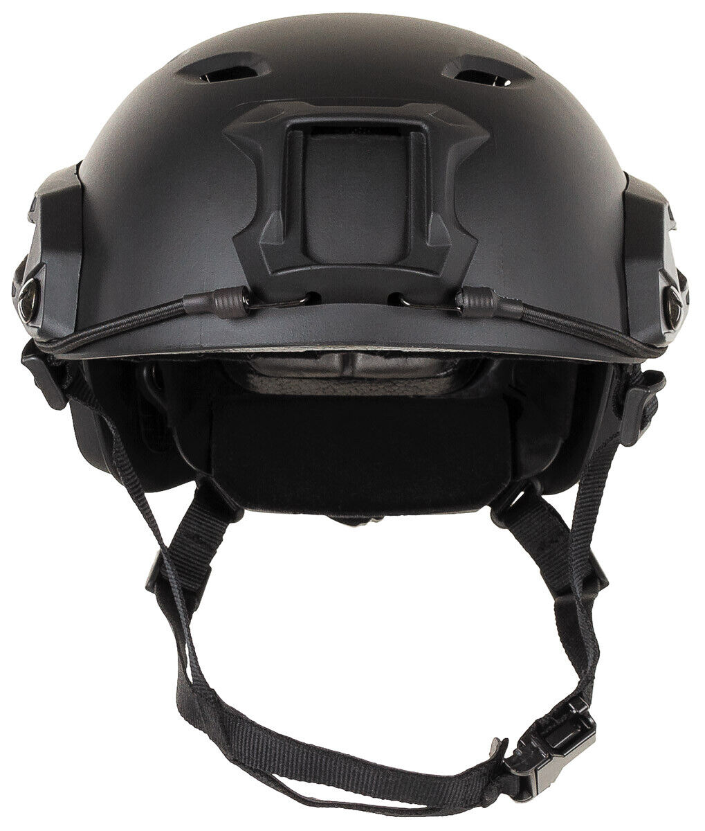 US FAST Paratrooper Combat Army Helmet Black Adjustable ABS Plastic Ventilated