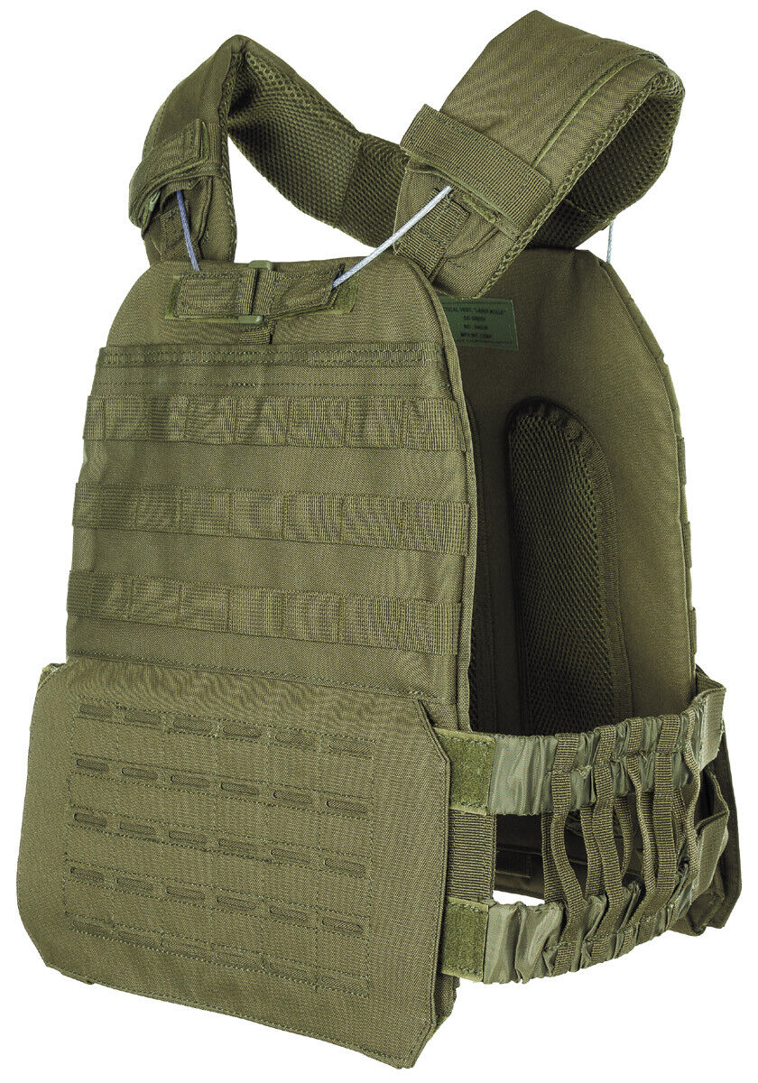 Tactical Vest Laser MOLLE Airsoft Paintball Military Quick Release System Green