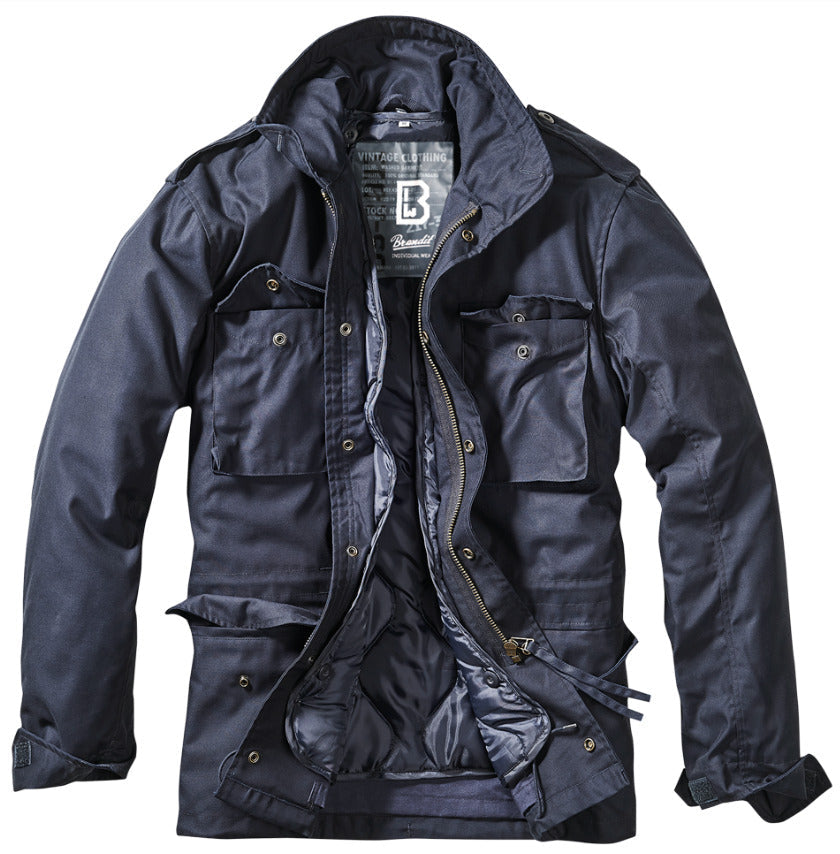 Brandit Jacket Parka Man Winter Military Field Army M-65 Navy