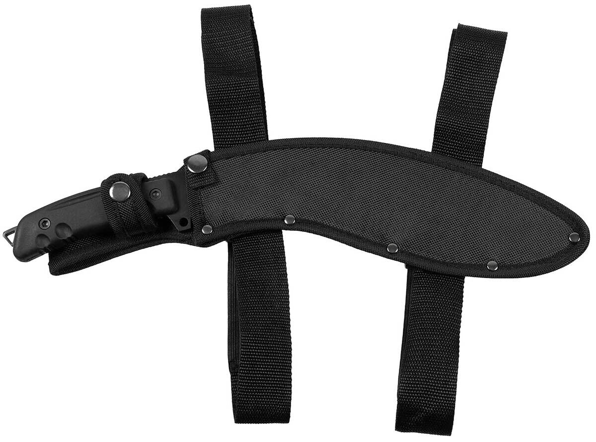 MFH Machete Kukri with Nylon Sheath Black