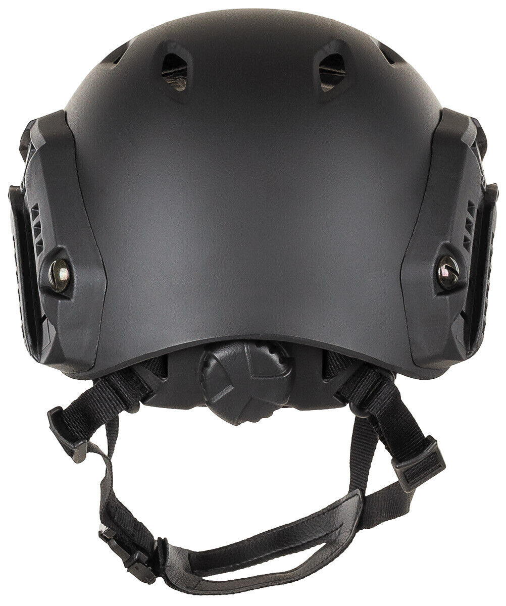 US FAST Paratrooper Combat Army Helmet Black Adjustable ABS Plastic Ventilated