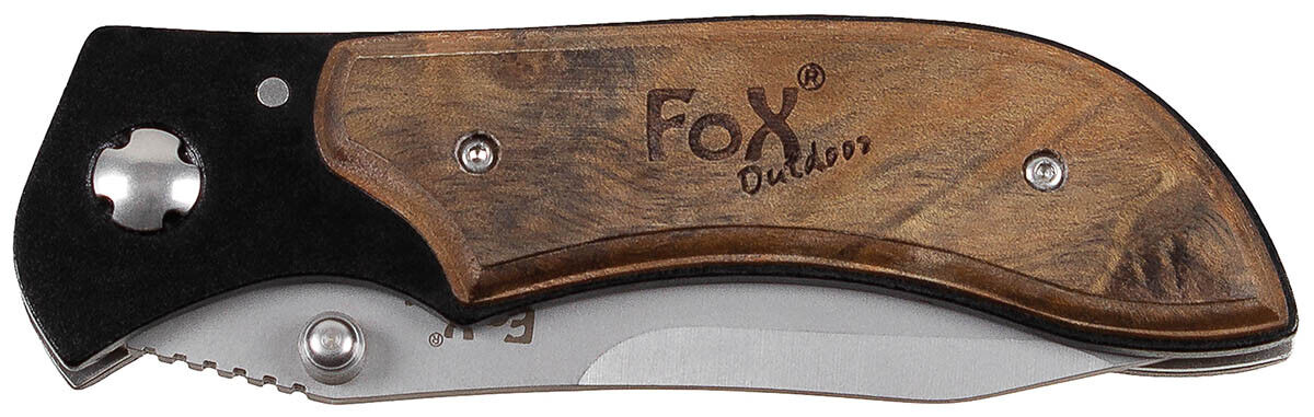 Outdoor Hunting Camping Jack Knife Compact One-Handed Precious Wood Coverings