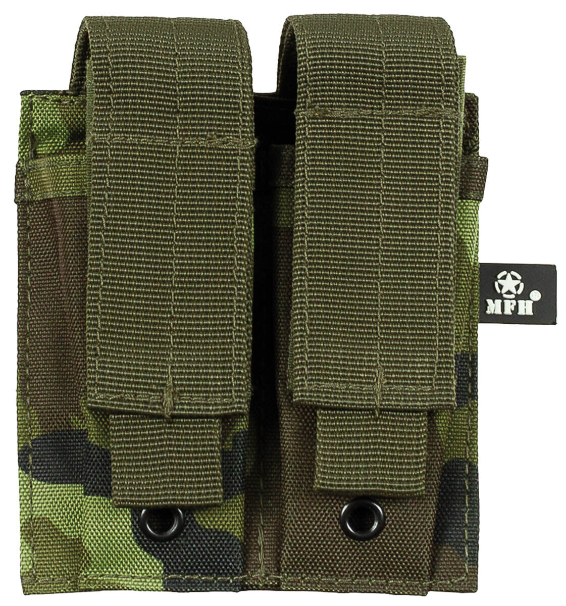 Military Equipment Combat Army Ammo Pouch Double Small MOLLE M 95 CZ Camo