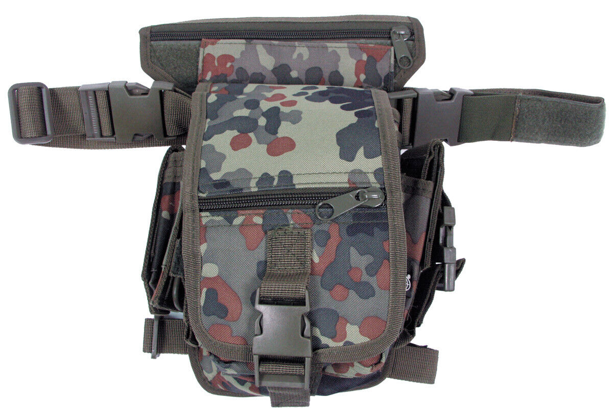 MFH Hip Bag Leg- and Belt Fixation Flecktarn