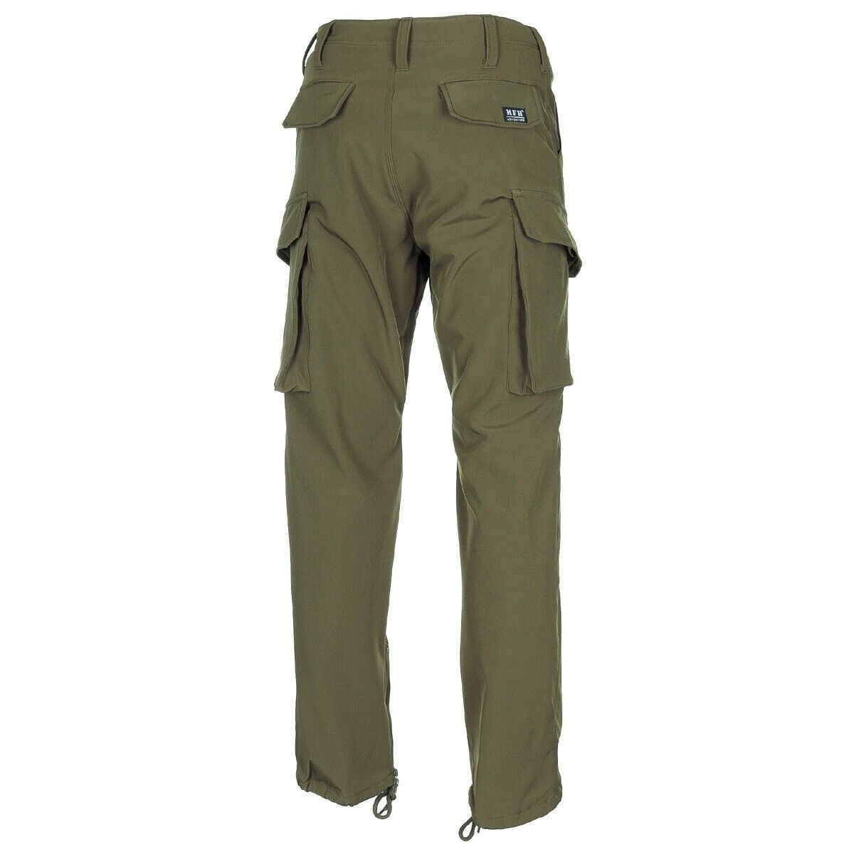 Outdoor Pants Trekking Softshell Allround OD Green Windproof Waterproof MFH