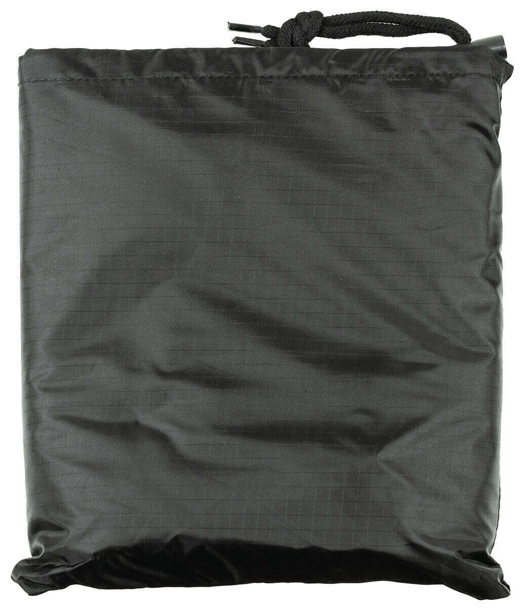 Waterproof Ripstop Poncho Hooded Festival Rain Coat Army Camo Shelter Black