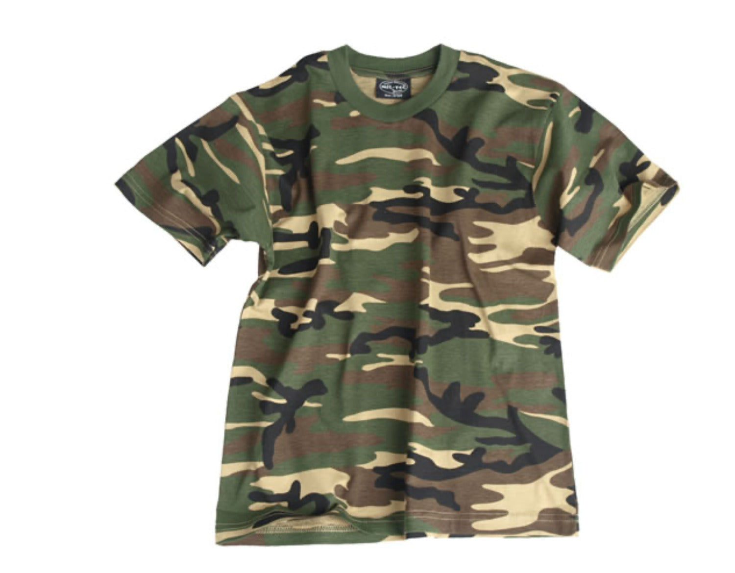 US Army Style Kids Size T-Shirt Outdoor Camping Sport Camo