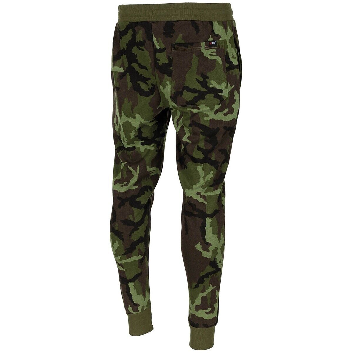 Tracksuit Pants Jogger Black Elastic Waistband Knitted Cuffs M 95 CZ camo