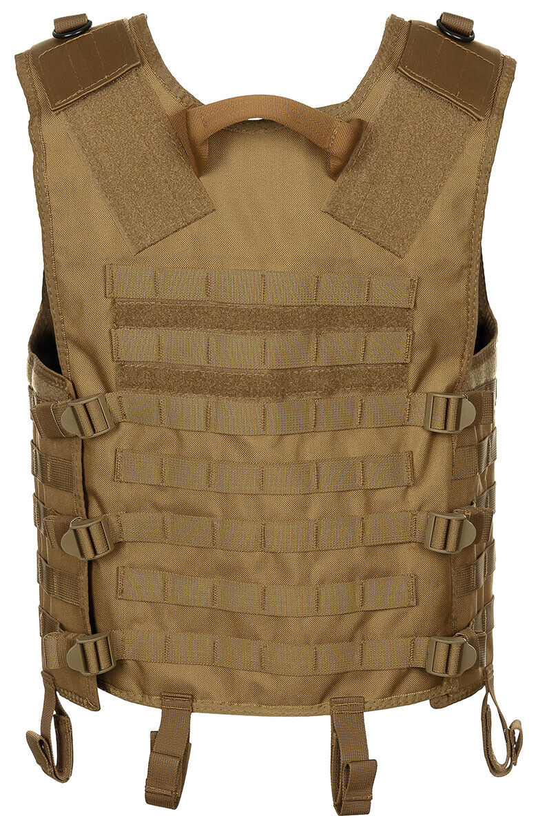 Tactical Air soft Paintball Military Molle Light Carrier Vest Coyote Tan