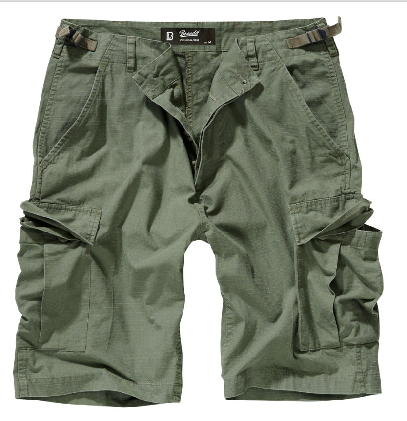 Brandit BDU Shorts OD Green Combat Hiking Outdoor Summer Cotton Ripstop Olive