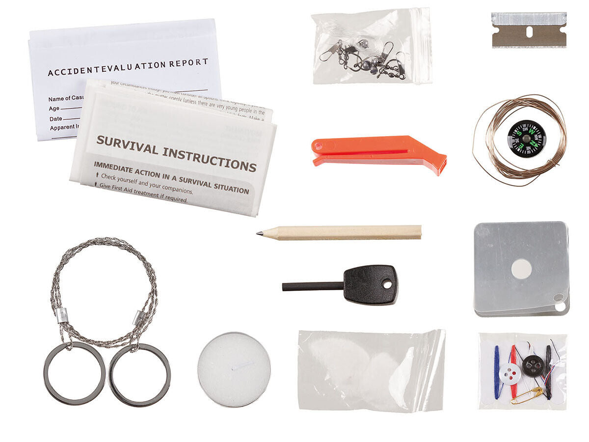 Survival Kit Combat Small 22-part Black Waterproof