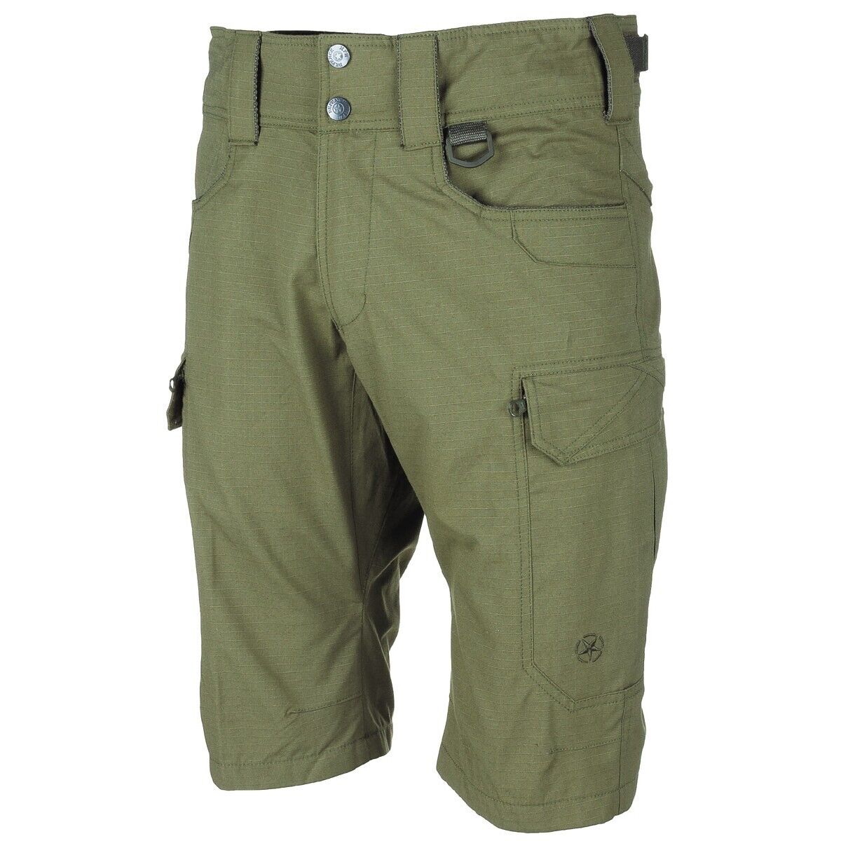 Bermuda Shorts Men's Military Army Leg Pockets Rip Stop Storm OD Green
