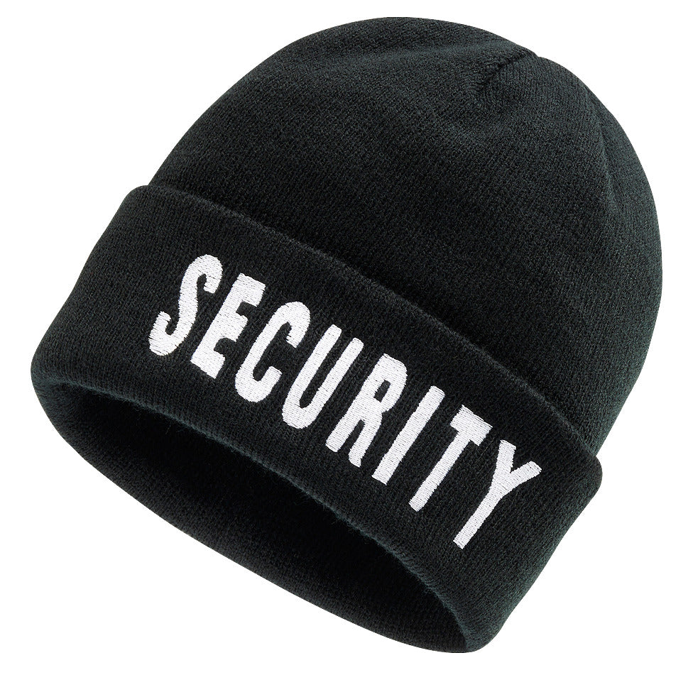 Brandit Security Watch Cap Winter Hat 100% Cotton Black