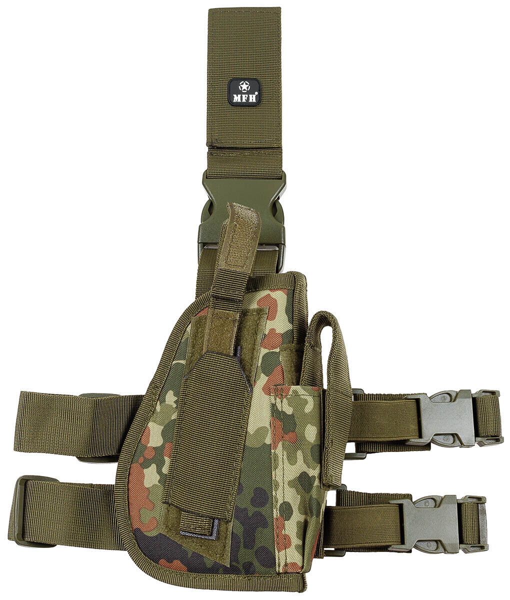 Leg Holster Military Army Combat Right-Handed BW Camo