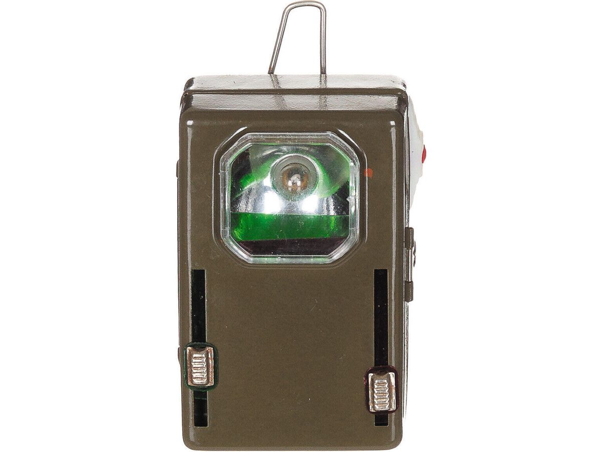Original Polish Vintage Flashlight OD Green 3 Col.