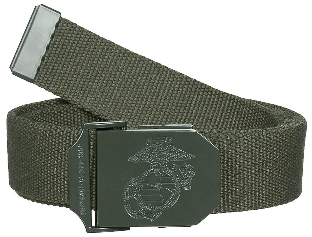 US Marines Corps Web Belt Up To 130cm OD Green