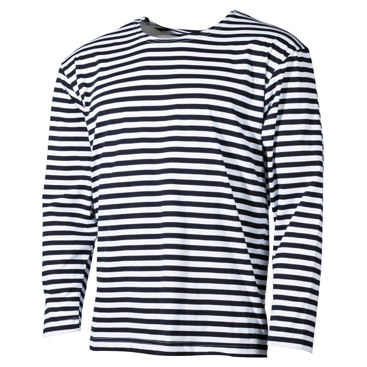 Russian Navy Shirt White-Blue Striped Long-Sleeve Summer Military Surplus