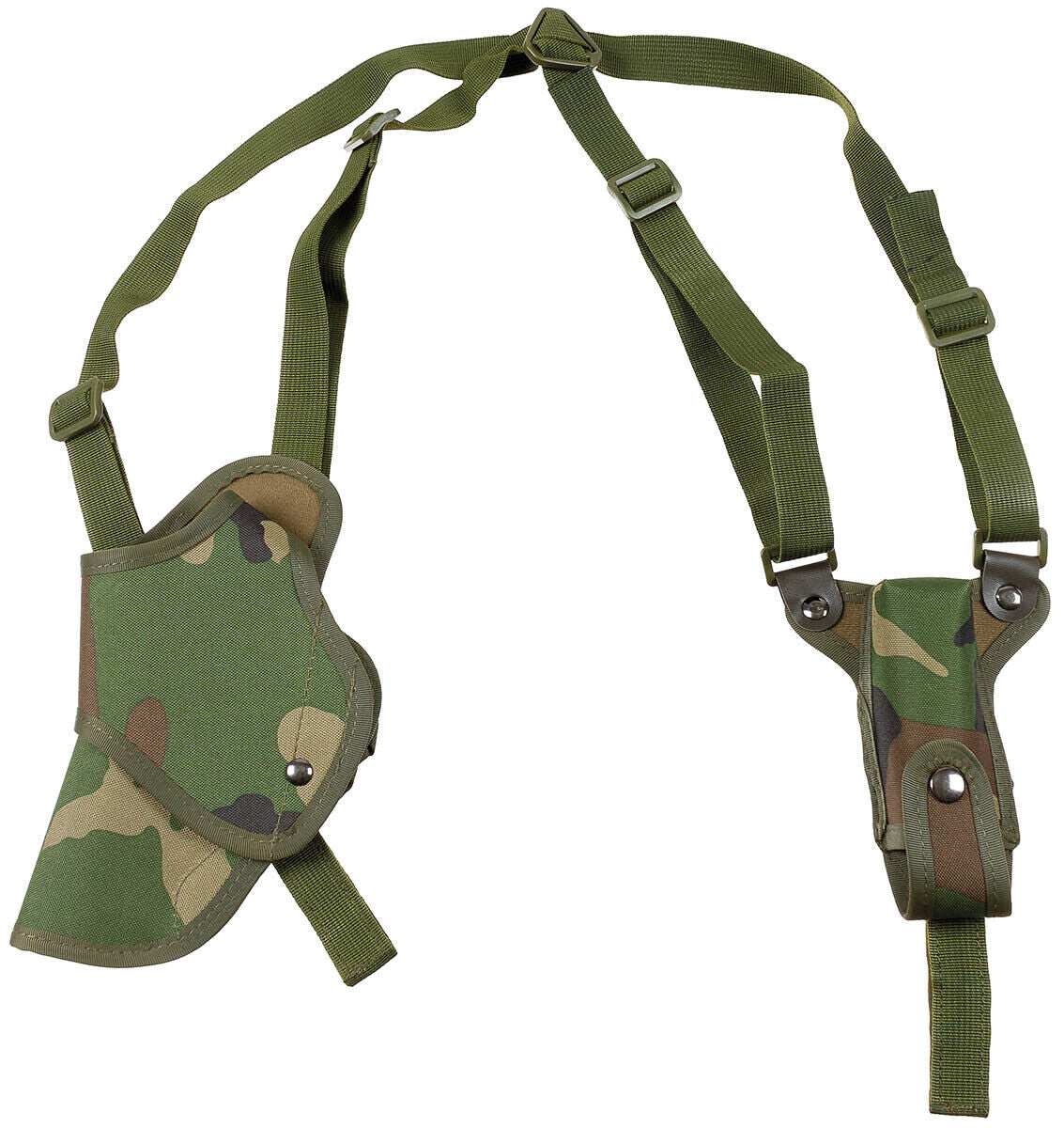 Shoulder Holster Military Army Combat Style Adjustable Left Woodland