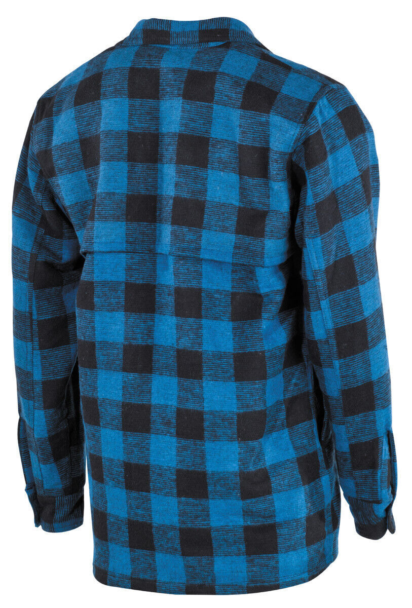 US Army Shirt Pocket Strike Long Sleeve Lumberjack Blue-black Chequered