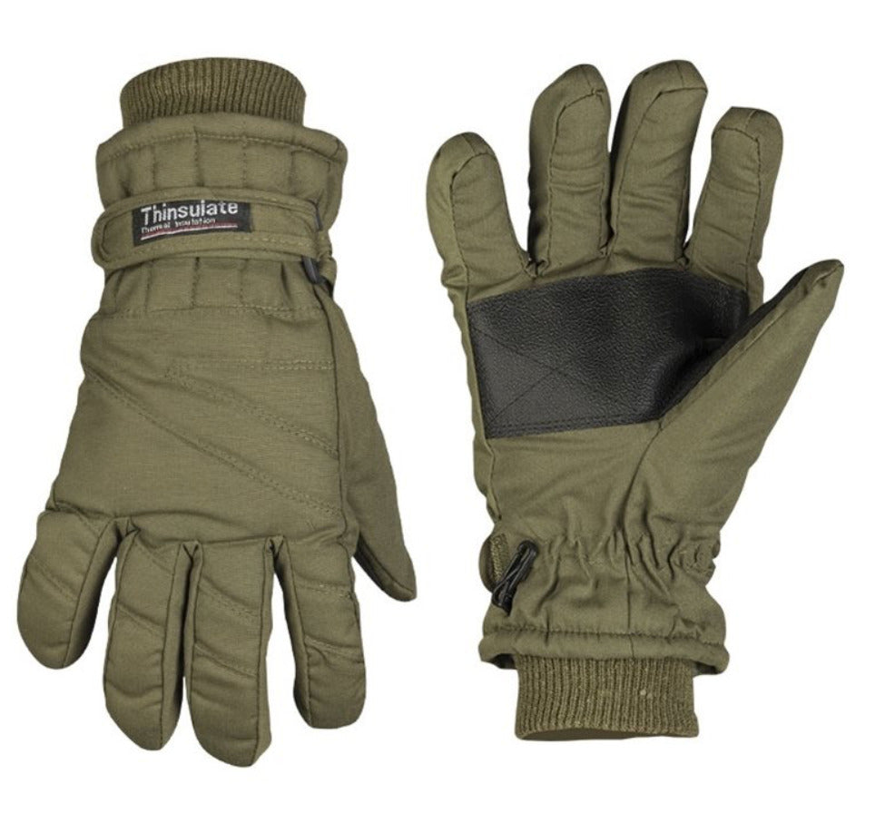 Gloves Thinsulate Black Warm Insulated Softshell Outdoor Hunting Hiking OD