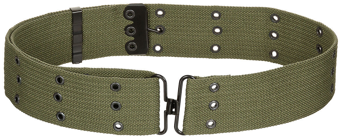 Military Army Combat Pistol Belt OD Green Up To 110cm