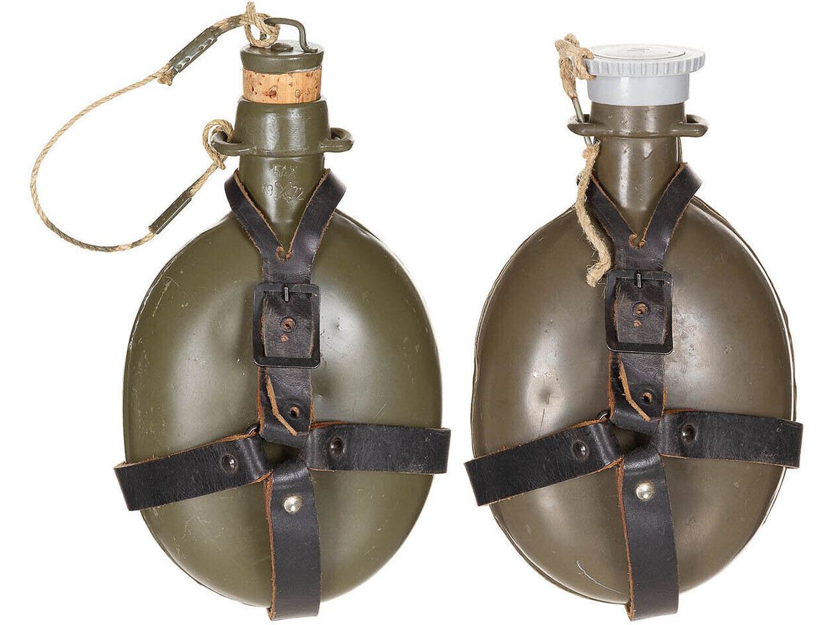 Original Slovakian Army Vintage Bottle M 60 Aluminium Used