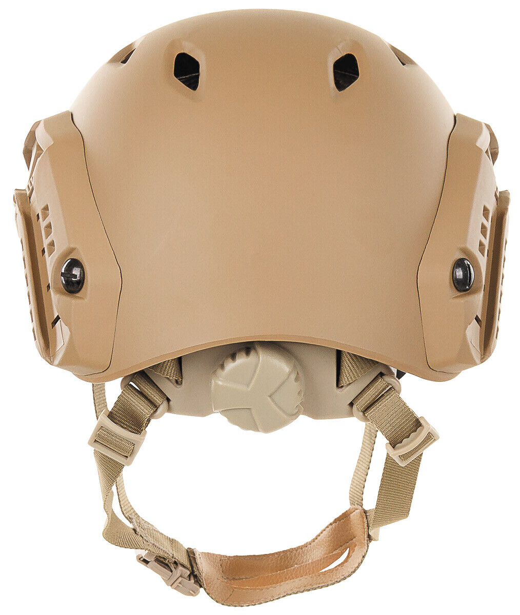 US FAST Paratrooper Combat Helmet Coyote Tan Adjustable Ventilated ABS Plastic
