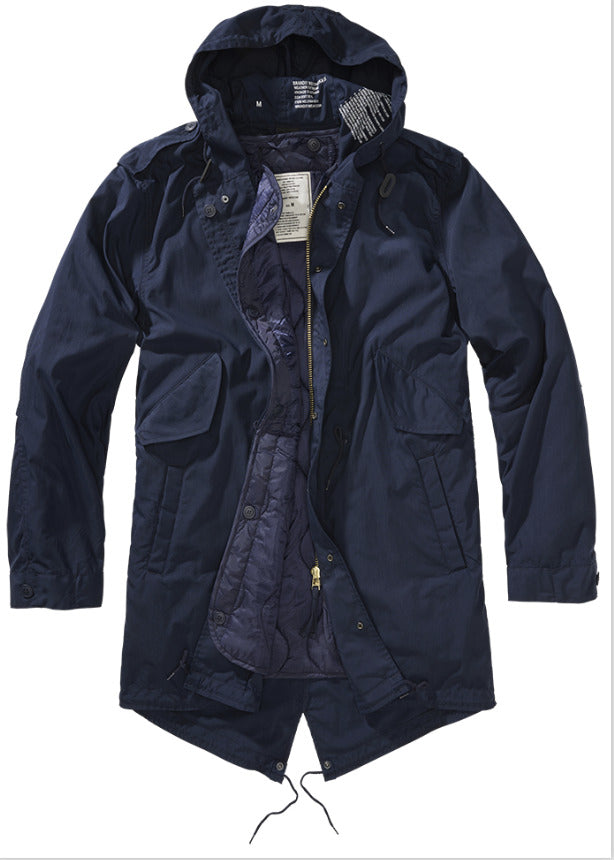 Brandit M51 US Parka Urban Lining Fishtail Mens Casual Outdoor Jacket Navy