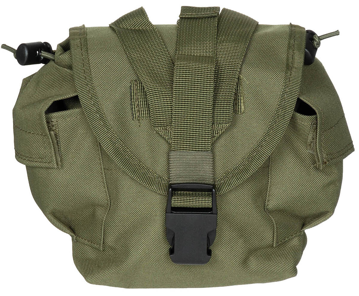 Military Army Combat Outdoor Drinking Bottle Pouch MOLLE OD Green