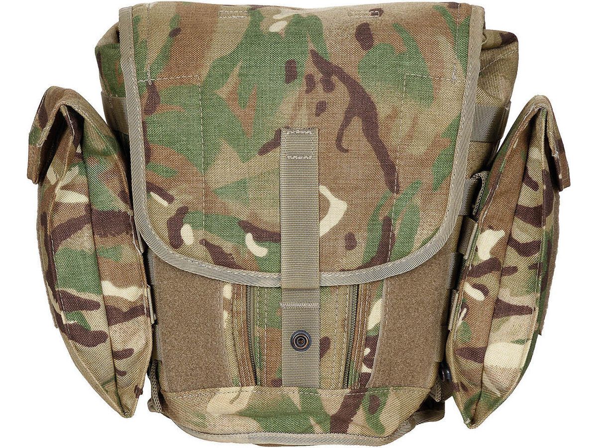 GB Original Military Bag For Protective Mask MTP Camo Used