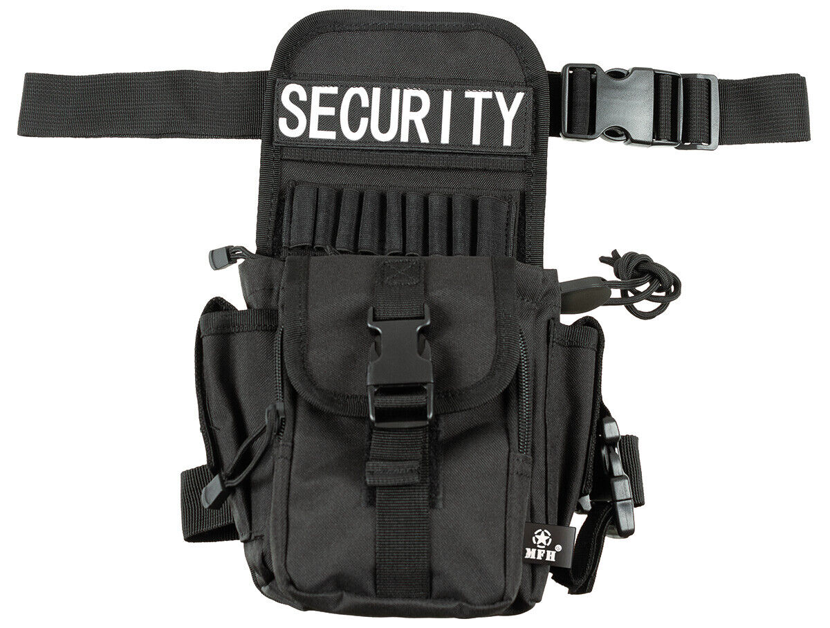 MFH Security hip and leg bag in black